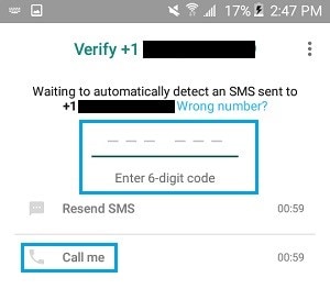 verifieer whatsapp zonder sim 10