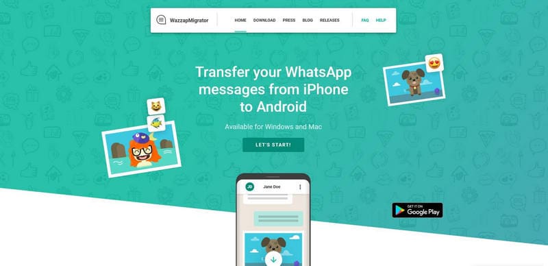 migrar whatsapp iphone para android