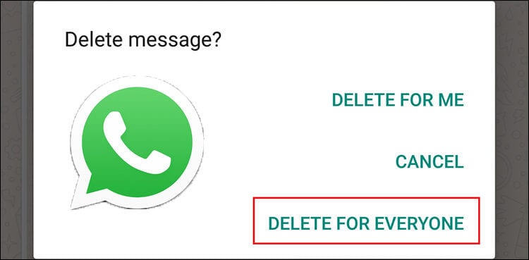 como borrar un mensaje de whatsapp