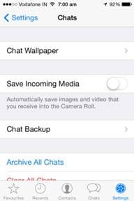 WhatsApp üzenetek biztonsági mentése-Csevegés biztonsági mentése