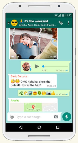 WhatsApp-Chat-Oberfläche