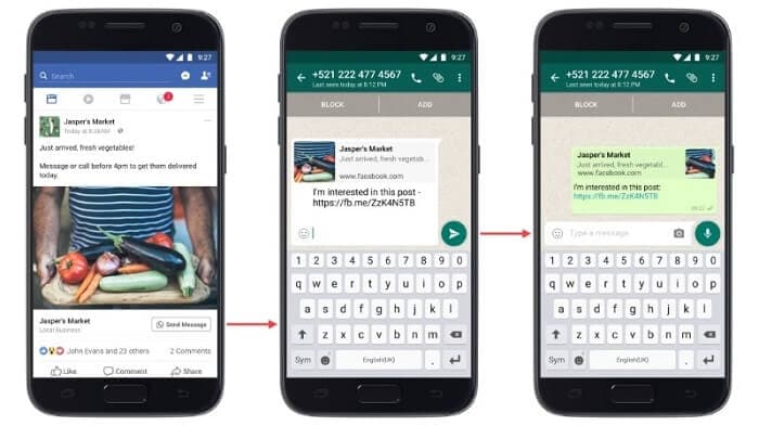 Klikk-til-WhatsApp-annonser på Facebook