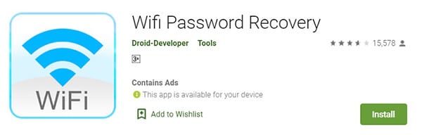 Wi-Fi-passord-gjenoppretting